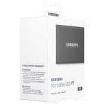 Samsung T7 MU-PC1T0T/WW 1 TB Portable Solid State Drive - External - PCI Express NVMe - Titan Gray - Gaming Console, Desktop PC, Smartphone, Smart TV, Tablet Device