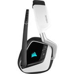 Corsair VOID RGB ELITE Wireless Over-the-head Stereo Gaming Headset - White - Binaural - Circumaural - 1219.2 cm - 32 Ohm - 20 Hz to 30 kHz - Omni-directional Microp