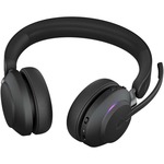 Jabra Evolve2 65 Wireless Over-the-head Stereo Headset - Black - Binaural - Supra-aural - Bluetooth - USB Type C
