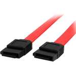 StarTech.com 18in SATA Serial ATA Cable - 1 x Female SATA - 1 x Female SATA - Red