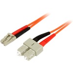 StarTech.com 3m Multimode 62.5/125 Duplex Fiber Patch Cable LC - SC - 2 x LC Male Network