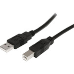 StarTech.com 5m USB 2.0 A to B Cable - M/M - 1 x Type A Male USB - 1 x Type B Male USB - Black