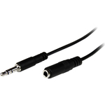StarTech.com 1m Slim 3.5mm Stereo Extension Audio Cable - M/F - 1m - 1 Pack
