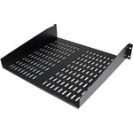 StarTech.com 2U 16in Universal Vented Rack Mount Cantilever Shelf - Fixed Server Rack Cabinet Shelf - 50lbs / 22kg - 19inch 2U