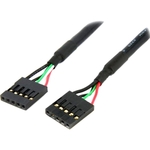 StarTech.com 24in Internal 5 pin USB IDC Motherboard Header Cable F/F - 1 x IDC Female USB Header - Black