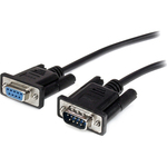 StarTech.com 2m Black Straight Through DB9 RS232 Serial Cable - M/F - 1 x DB-9 Male Serial