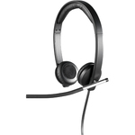 Logitech H650e Wired Headset - Over-the-head - Supra-aural - 50 Hz - 10 kHz - USB
