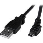 StarTech.com 2m Mini USB Cable - A to Down Angle Mini B - 1 x Type A Male USB - Black