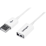 StarTech.com 1m White USB 2.0 Extension Cable A to A - M/F - Extension Cable - White