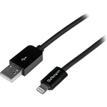 StarTech.com 3m 10ft Long Black Apple 8-pin Lightning Connector to USB Cable for iPhone / iPod / iPad