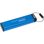 Kingston DataTraveler 2000 32 GB USB 3.1 Flash Drive - Blue - 256-bit AES