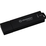 IronKey D300 16 GB USB 3.0 Flash Drive - Black - 1/Pack - 256-bit AES