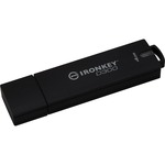 IronKey D300 4 GB USB 3.0 Flash Drive - Black - 1/Pack - 256-bit AES