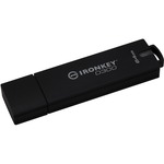 IronKey D300 64 GB USB 3.0 Flash Drive - Black - 1/Pack - 256-bit AES