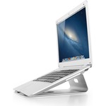 Newstar Tilted Aluminium Laptop Stand - Silver