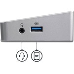 StarTech.com 4K USB C Dock - Triple UHD 4K Monitor Docking Station - Mac Andamp; Windows - USB C to HDMI Andamp; DisplayPort - 60W PD - 5x USB 3.0 Ports - 5 x USB Ports - 5 x US