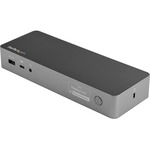 StarTech.com USB-C Andamp; USB-A Dock - Hybrid Universal Laptop Docking Station w/ 100W Power Delivery - Dual Monitor 4K 60Hz HDMI Andamp; DisplayPort - Universal Hybrid USB-A U