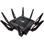 Asus ROG Rapture GT-AX11000 IEEE 802.11ax Ethernet Wireless Router - 2.40 GHz ISM Band - 5 GHz UNII Band - 1.34 GB/s Wireless Speed - 5 x Network Port - 1 x Broadban
