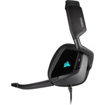 Corsair VOID RGB ELITE Wireless Over-the-head Stereo Gaming Headset - Carbon - Binaural - Circumaural - 1219.2 cm - 32 Ohm - 20 Hz to 30 kHz - Omni-directional Micro