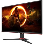 AOC AGON Q27G2E/BK 27inch WQHD WLED Gaming LCD Monitor - 16:9 - Black, Red