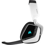 Corsair VOID RGB ELITE Wireless Over-the-head Stereo Gaming Headset - White - Binaural - Circumaural - 1219.2 cm - 32 Ohm - 20 Hz to 30 kHz - Omni-directional Microp