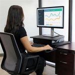 StarTech.com Sit-to-Stand Workstation - One-Touch Height Adjustment