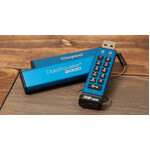 Kingston DataTraveler 2000 16 GB USB 3.1 Flash Drive - Blue - 256-bit AES