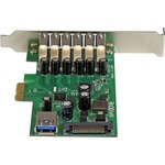 StarTech.com 7-Port PCI Express USB 3.0 card - Standard and Low-Profile Design - 7 Total USB Ports