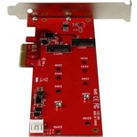 StarTech.com 2x M.2 SSD Controller Card - PCIe - PCI Express M.2 SATA III Controller - NGFF Card Adapter - 2 M.2Serial ATA - PCI Express 2.0 x2