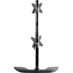 StarTech.com Vertical Dual Monitor Stand - For up to 27And#34; VESA Monitors - Aluminum - Height Adjustable - Tilt - Swivel - Dual Monitor Mount for 2 Monitor Desk Setup -