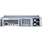 QNAP TS-1283XU-RP-E2124-8G 12 x Total Bays SAN/NAS Storage System - 4 GB Flash Memory Capacity - Intel Xeon Quad-core 4 Core 3.30 GHz - 8 GB RAM - DDR4 SDRAM - 2U