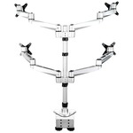 StarTech.com Quad Monitor Mount - Full Motion - Premium 4 Arm Mount - For up to 27inch VESA Monitors - Desk Clamp / Grommet Mount ARMQUADPS - 4 Displays Supported68