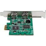 StarTech.com 2 Port 1394a PCI Express FireWire Card - TI TSB82AA2 Chipset - Plug-and-Play - PCIe FireWire Adapter PEX1394A2V2 - The TAA compliant PCI Express Firew