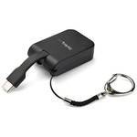 StarTech.com Portable USB C to HDMI Adapter - Quick-Connect Keychain - 4K 30 - Built-In Flex Cable - USB Type C Video Converter CDP2HDFC - USB Type C display adapt