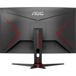 AOC C24G2AE 23.6inch Full HD Curved Screen WLED 165Hz Gaming LCD Monitor - 16:9 - Black Red