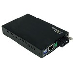 StarTech.com Gigabit Ethernet Multi Mode Fiber Media Converter SC 550m - 1000 Mbps - 10/100/1000Base-T, 1000Base-SX/LX - Rack-mountable, Desktop