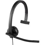 Logitech H570e Wired Mono Headset - Over-the-head - Supra-aural - 31.50 Hz - 20 kHz - USB