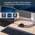 StarTech.com USB C VGA Multiport Adapter - Power Delivery Charging 60W - USB 3.0 - GbE - USB C Adapter for Mac, Windows, Chrome OS - Create a workstation by connec