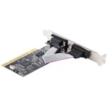 StarTech.com 2-Port PCI RS232 Serial Adapter Card, Dual Serial DB9 Ports, Expansion/Controller Card, Windows/Linux, Standard/Low Profile - Dual port PCI RS232 serial