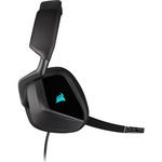 Corsair VOID RGB ELITE Wireless Over-the-head Stereo Gaming Headset - Carbon - Binaural - Circumaural - 1219.2 cm - 32 Ohm - 20 Hz to 30 kHz - Omni-directional Micro