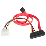 StarTech.com 18in SAS 29 Pin to SATA Cable with LP4 Power - 1 x Male SATA - 1 x Male SAS