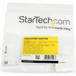 StarTech.com Mini DisplayPort to VGA Video Adapter Converter, White - DisplayPort/VGA for Video Device