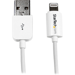 StarTech.com 0.3m 11in Short White Apple 8-pin Lightning Connector to USB Cable for iPhone / iPod / iPad