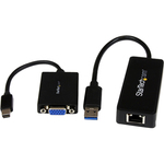 StarTech.com Lenovo ThinkPad X1 Carbon VGA and Gigabit Ethernet Adapter Kit - MDP to VGA - USB 3.0 to GbE