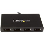 StarTech.com MST Hub - DisplayPort to 4x DisplayPort - Multi Stream Transport Hub - DP 1.2 to DP - 3840 × 2160 - DisplayPort