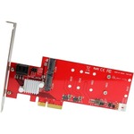StarTech.com 2x M.2 NGFF SSD RAID Controller Card plus 2x SATA III Ports - PCIe - Two Slot PCI Express M.2 RAID Card plus Two SATA Ports - RAID Supported - 0, 1, 10,