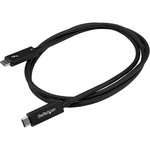 StarTech.com Active 40Gbps Thunderbolt 3 Cable - 3.3ft/1m - Black - 5k 60Hz/4k 60Hz - Certified TB3 Charger Cord w/ 100W Power Delivery TBLT3MM1MA - Transfer files