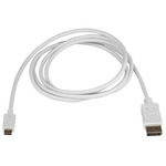 StarTech.com 6ft USB C to DisplayPort Cable - White - 4K 60Hz DisplayPort Cable - USB Type C to DisplayPort Adapter CDP2DPMM6W - 6 ft. USB C to DisplayPort cable a
