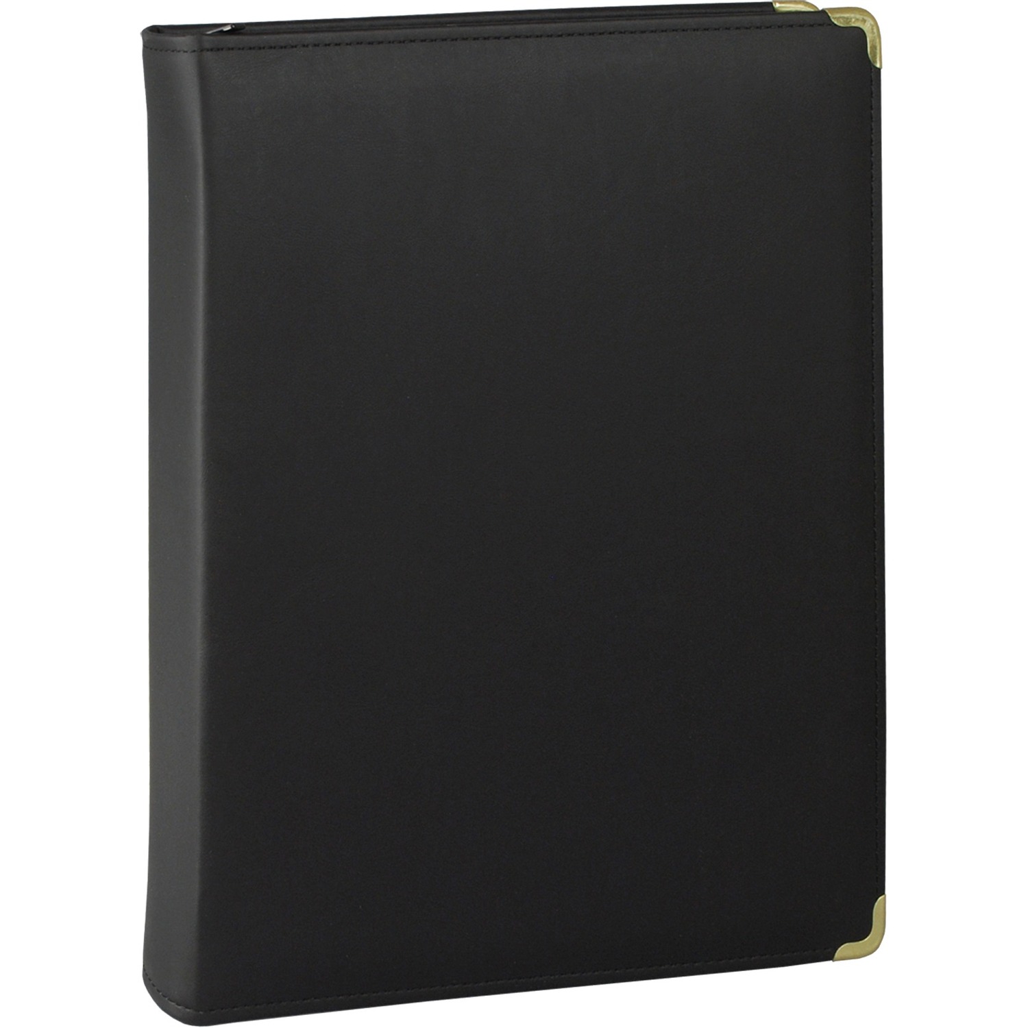 Samsill Classic 1.5 Inch Professional Binder with Zipper Closure - Black