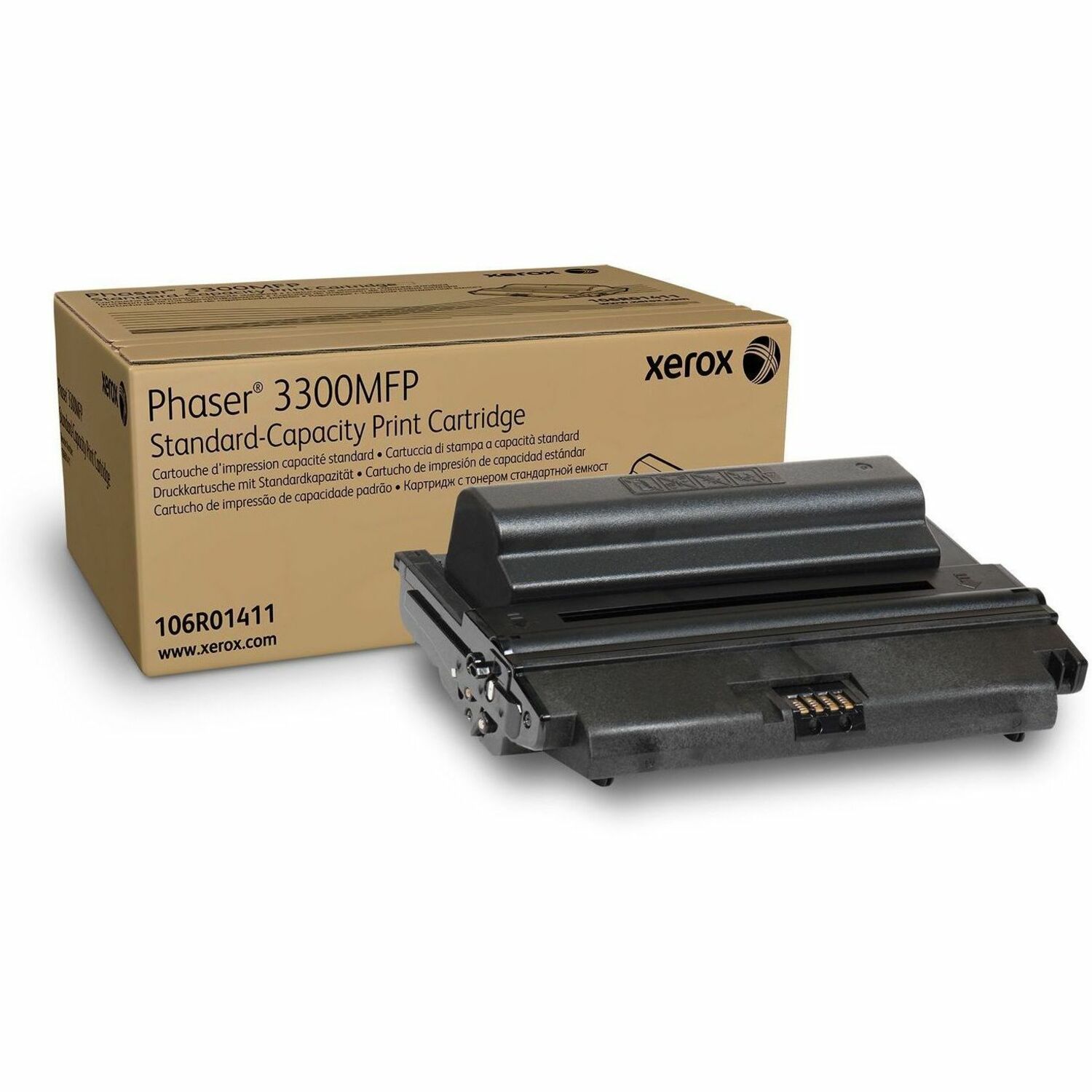 Xerox Original Standard Yield Laser Toner Cartridge - Black - 1 Each - 4000 Pages